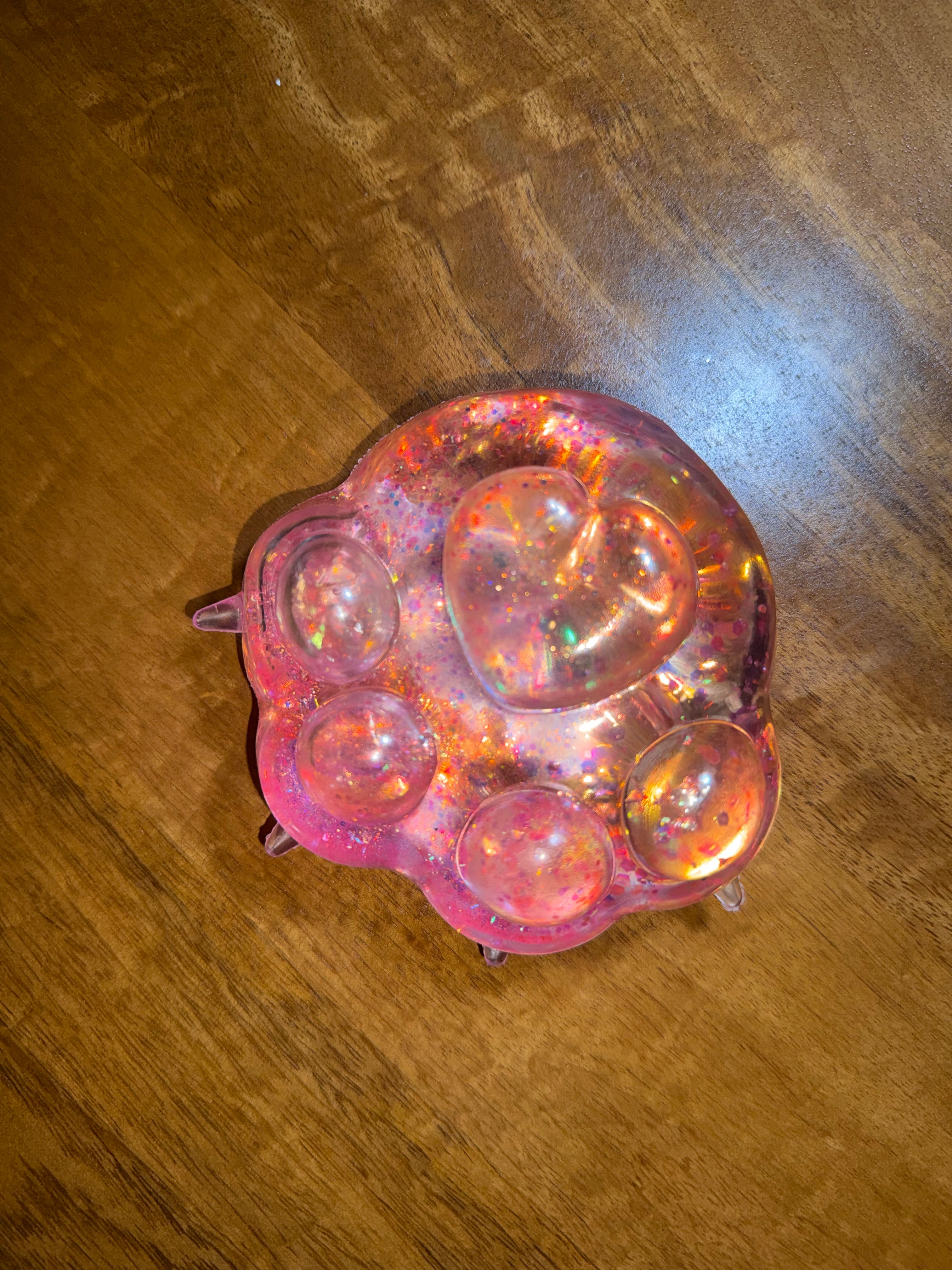 Pink Cat Paw Squishy
