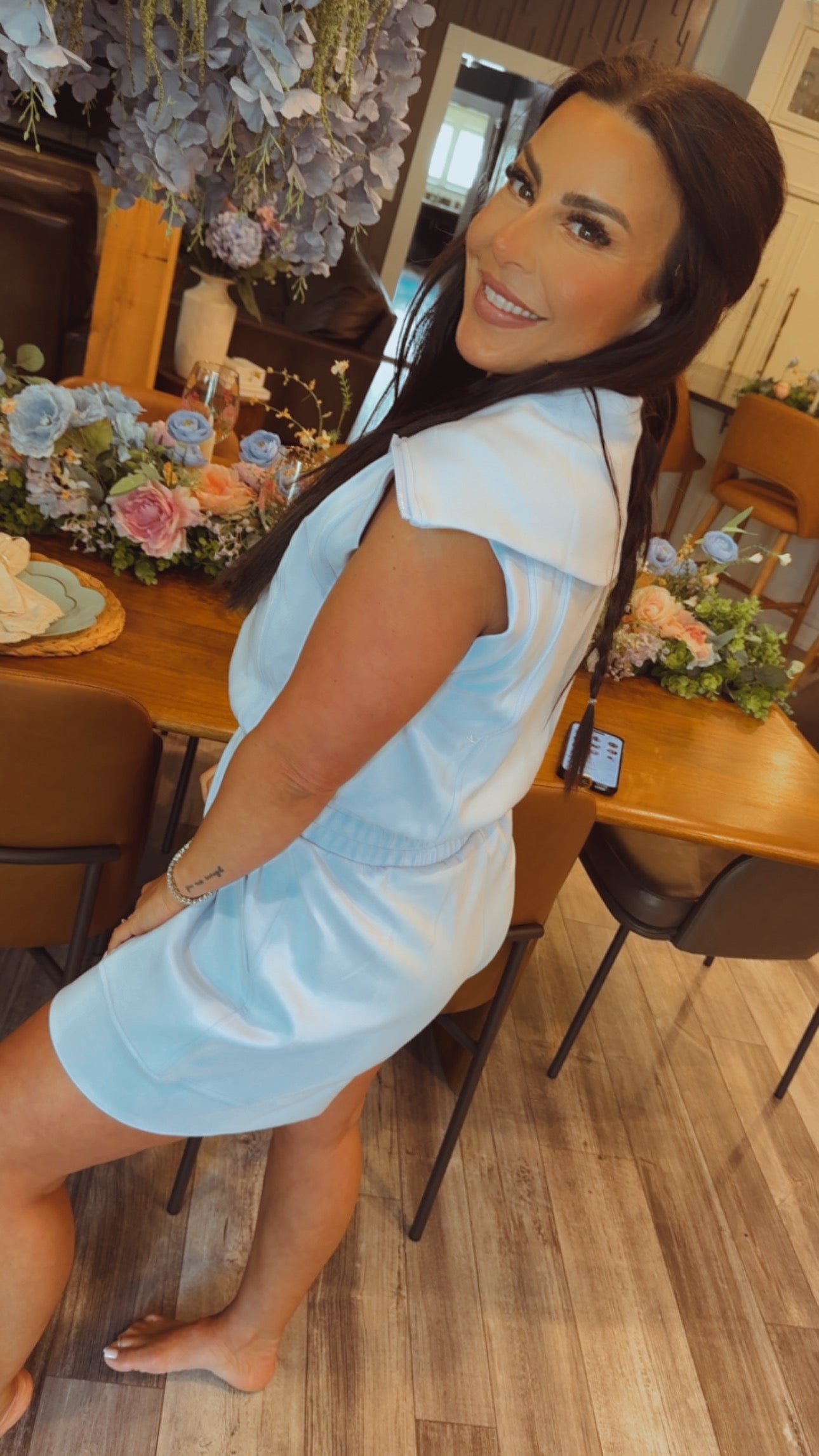 Rae Mode Frost Zip Up Sleeveless Romper