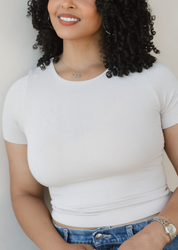 Short Sleeve Waist Length Top (DW)