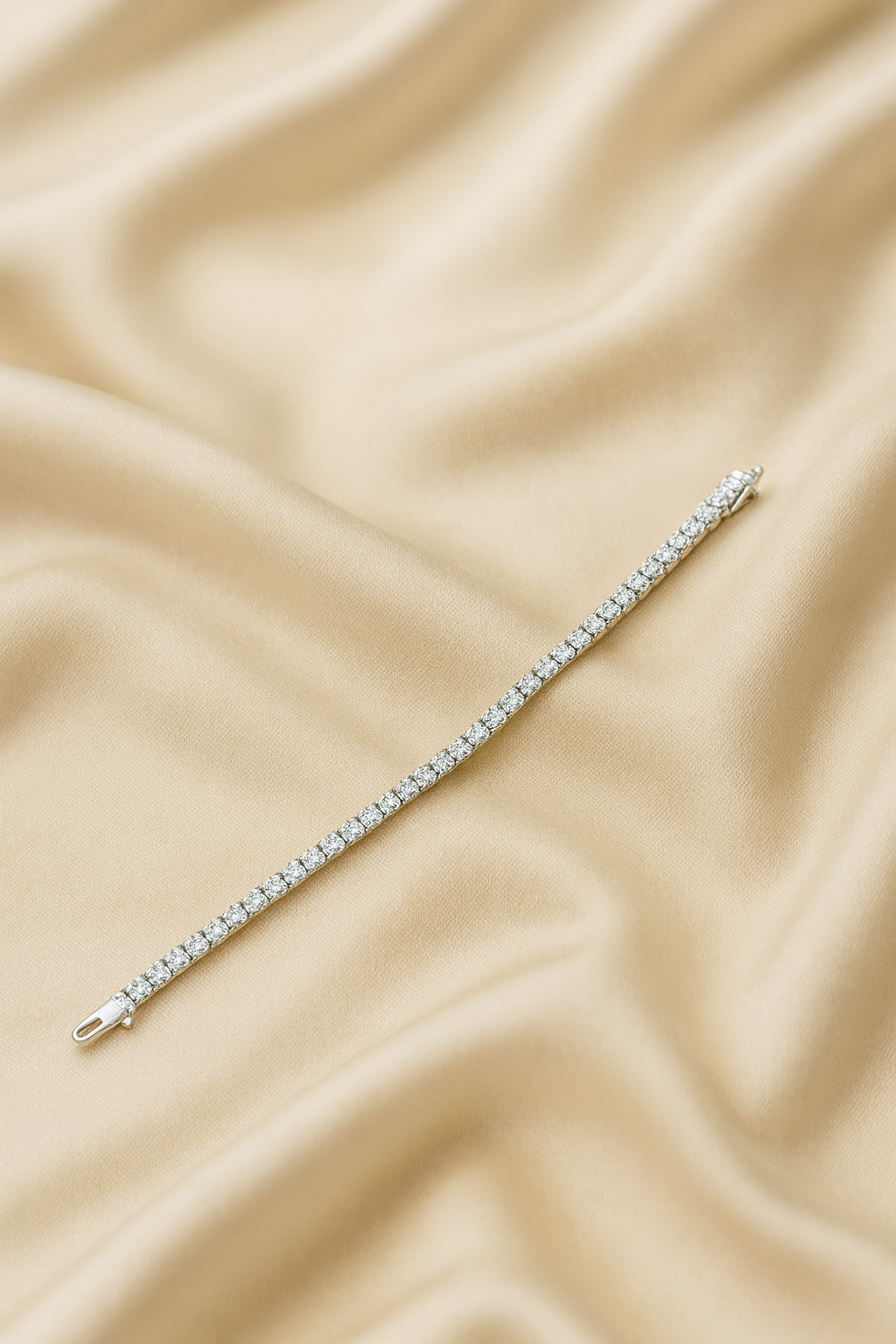 Bella Neane White Gold Tennis Bracelet  2MM