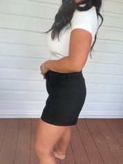 Black Diva Sparkle Dolly Shorts