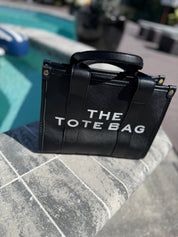 Black The Tote Shoulder Strap Purse Bag