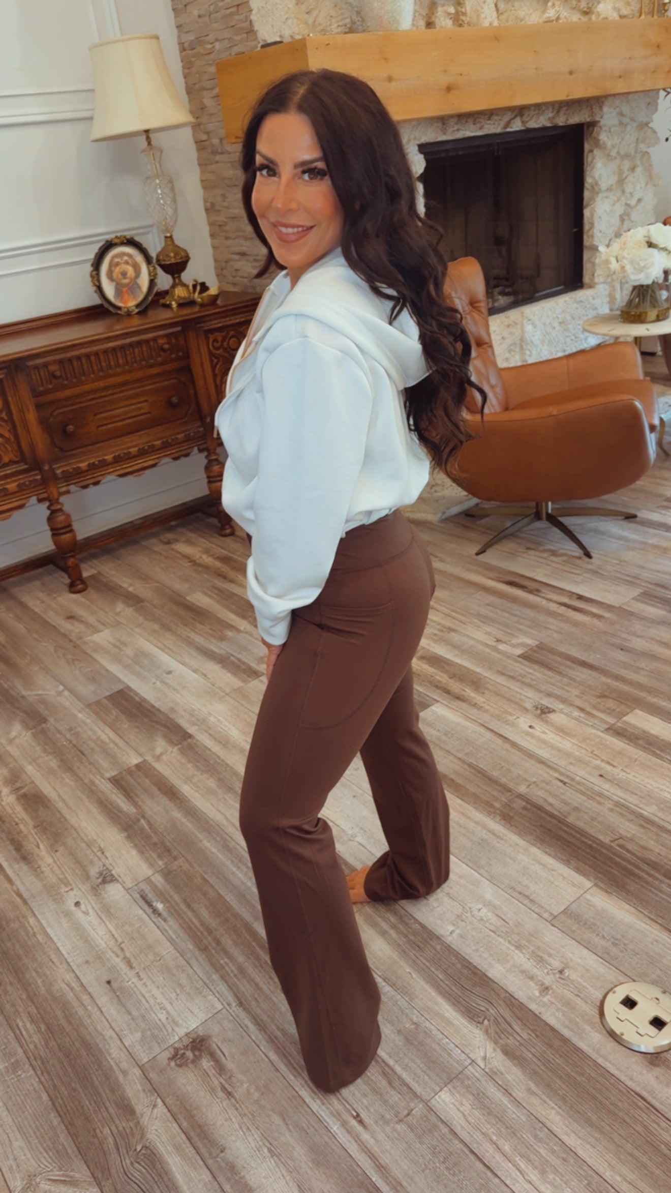 Ultra Soft Brown Straight Leg Lounge Pants