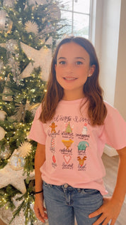 God Says I am Kids Christmas Graphic Top Bella Neane