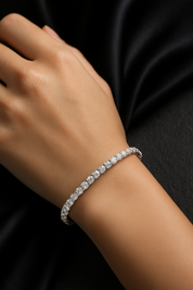 Bella Neane White Gold Tennis Bracelet  3MM