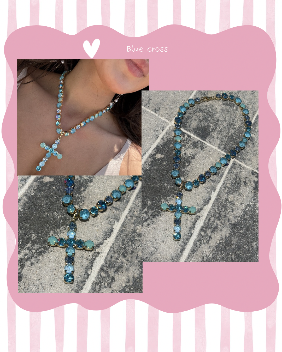 Diva Crystal Ultra Bling Cross Charm