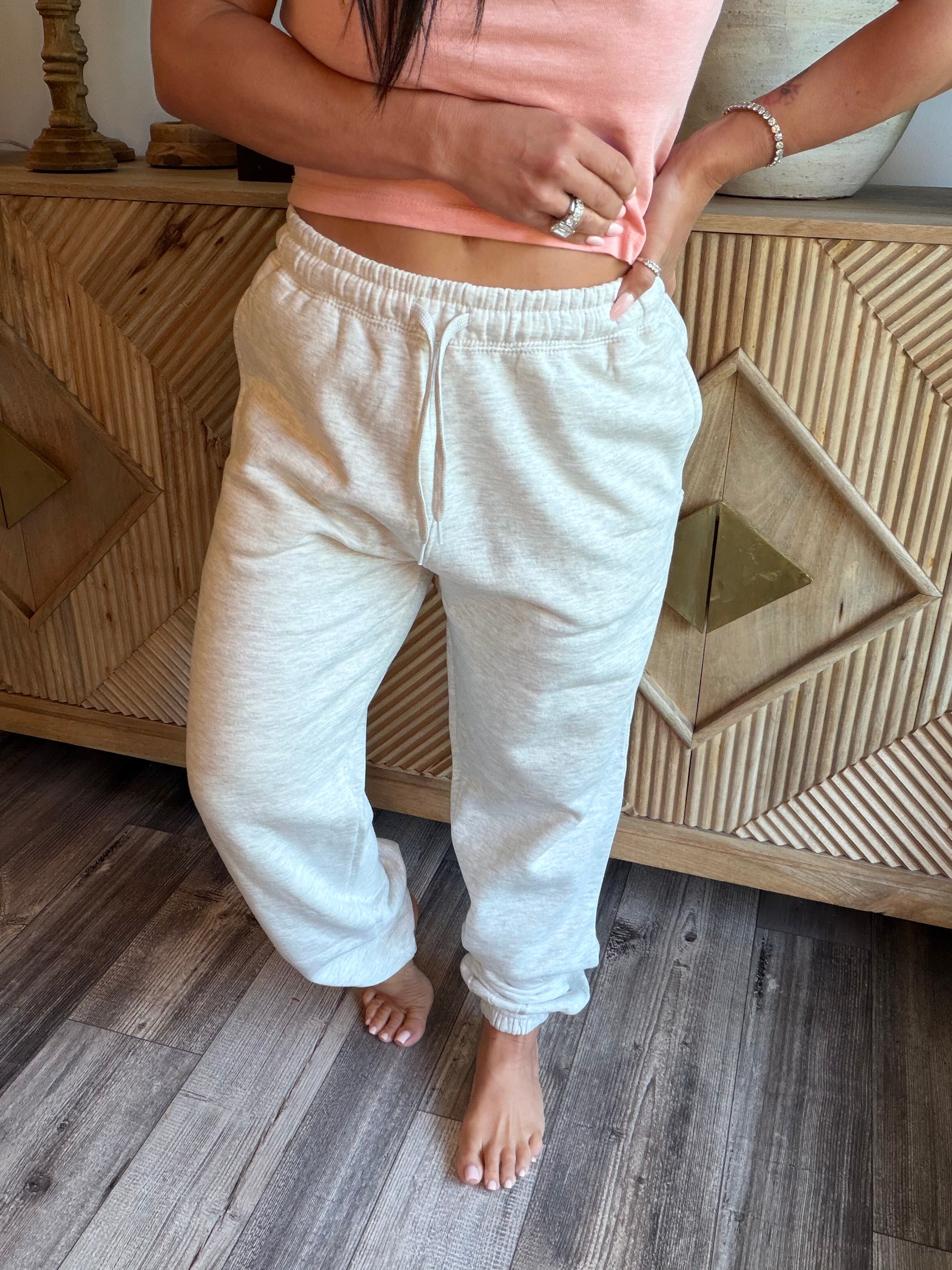 Ultra Soft Ash Grey Joggers