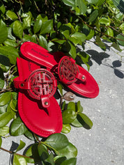Red Diva Crystal Inspired Sandals