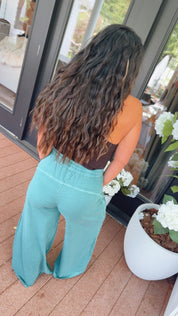 Ultra Soft Teal Flare Joggers