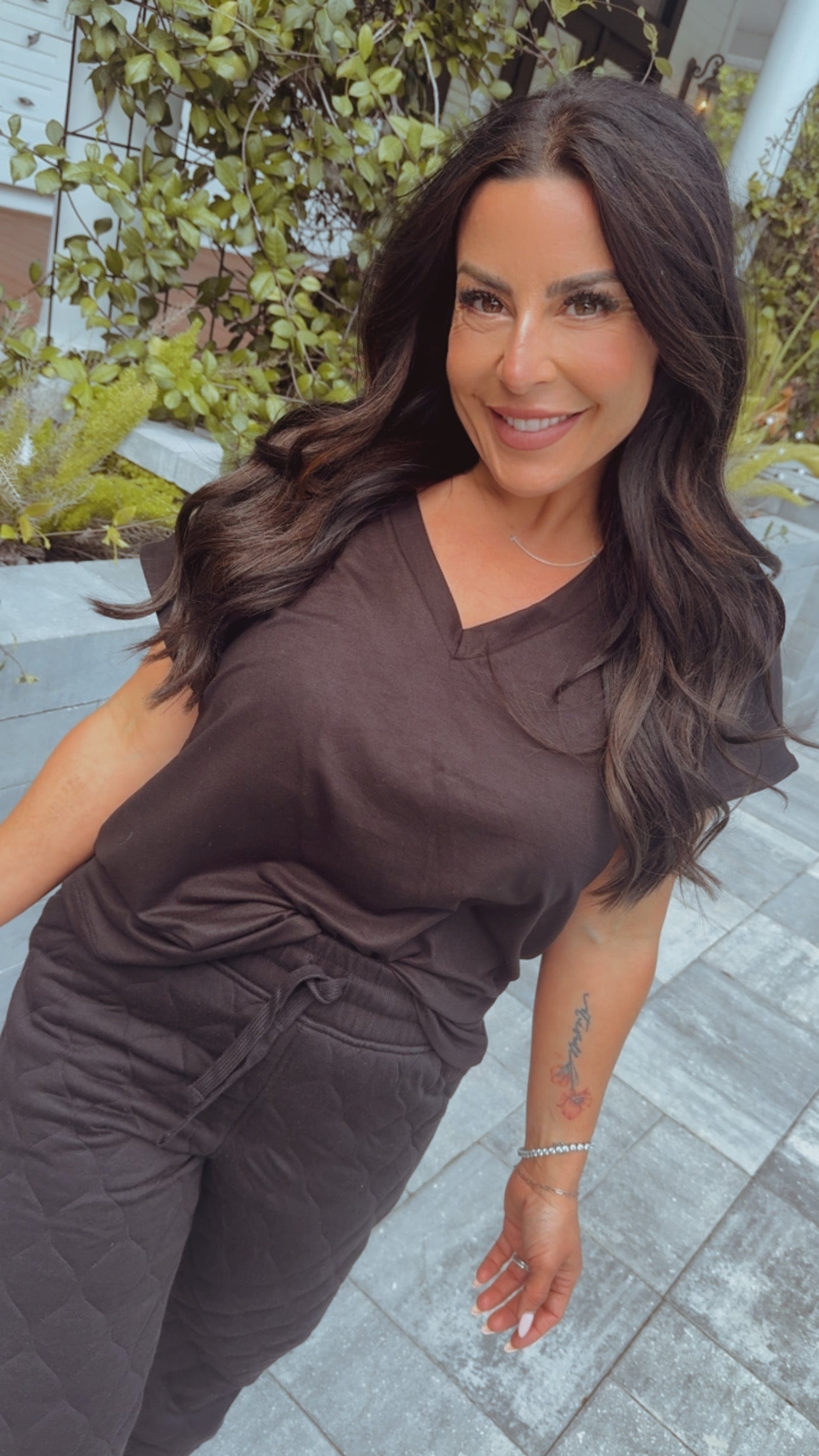 Heaven Soft Black Short Sleeve Top