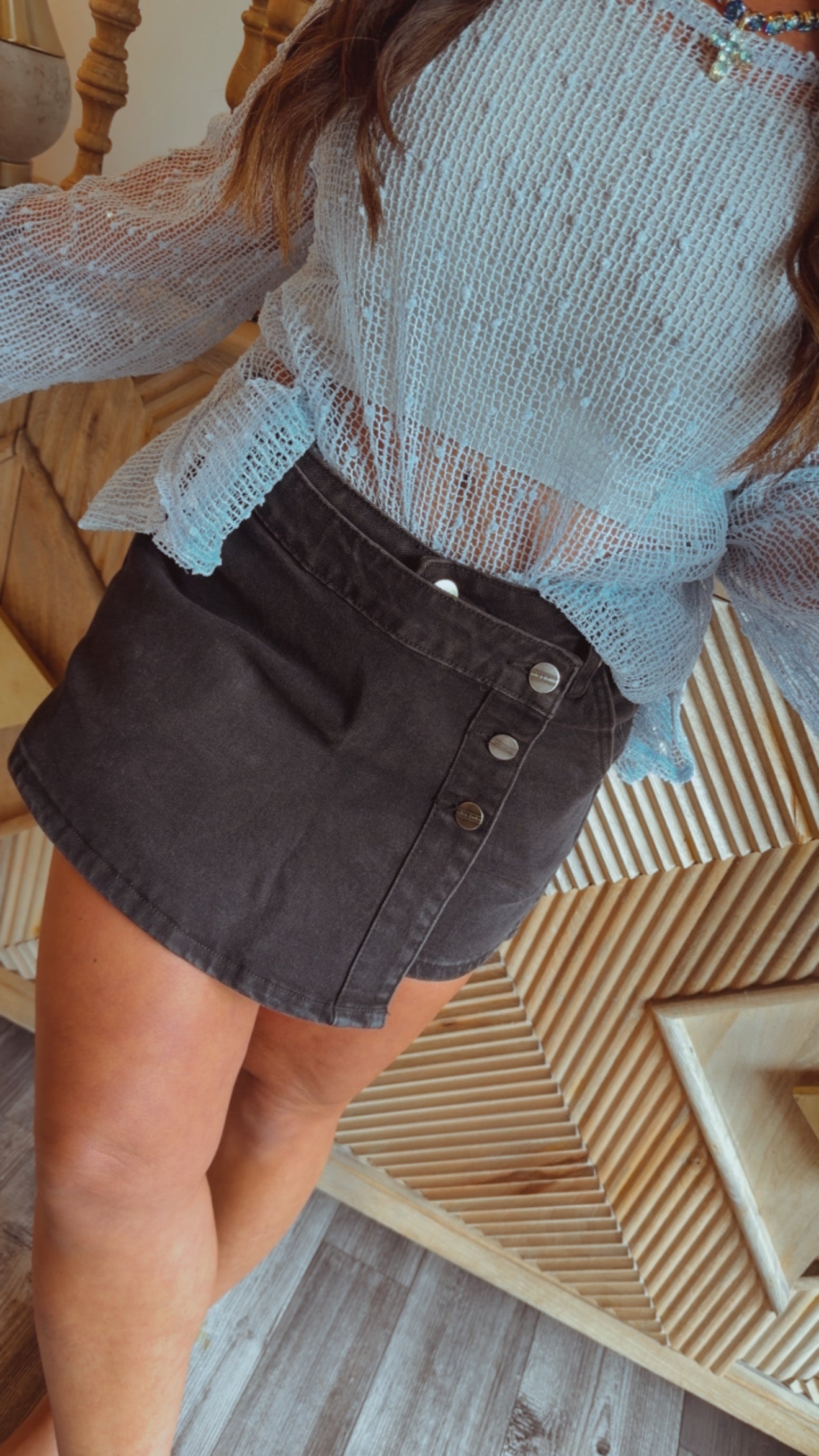 Yelete Grey Thin Strap Tank