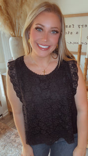 “Coachella here I come” Chic Crochet Lace Date Night Top