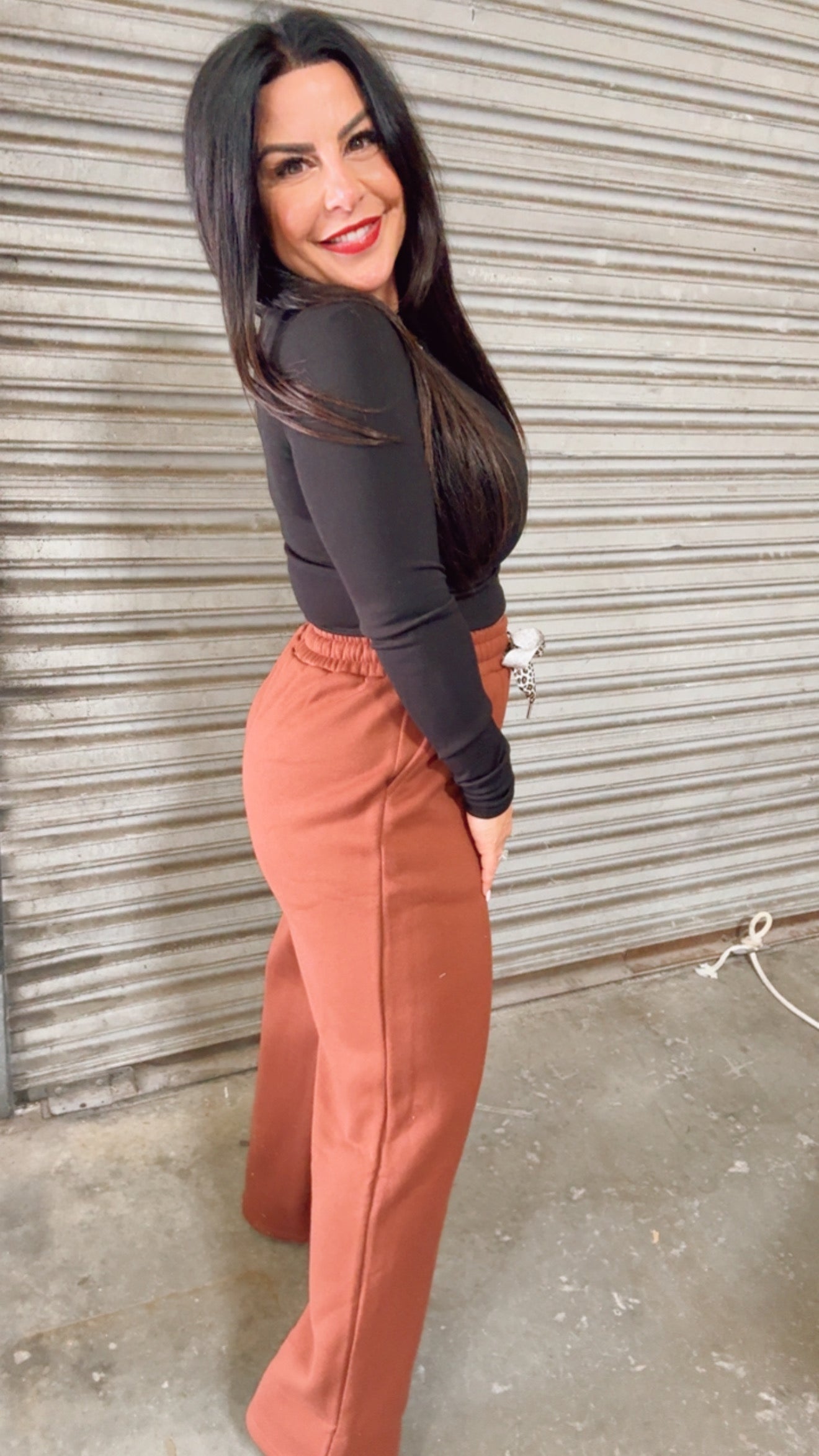 Rust Straight Leg Premium Joggers