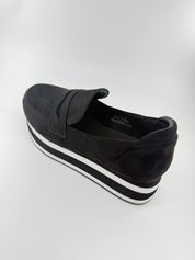 Black and White Corky Loafers