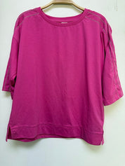 Pink Elbow Sleeve Top