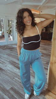 Ultra Soft Light Blue Cooling Joggers