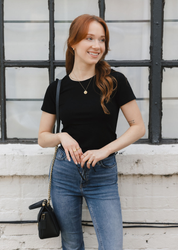 Short Sleeve Waist Length Top (DW)