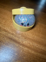 Silver Glitter Dumpling Squishy