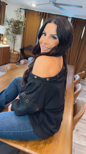 Chic Black and Gold The Greii Crewneck