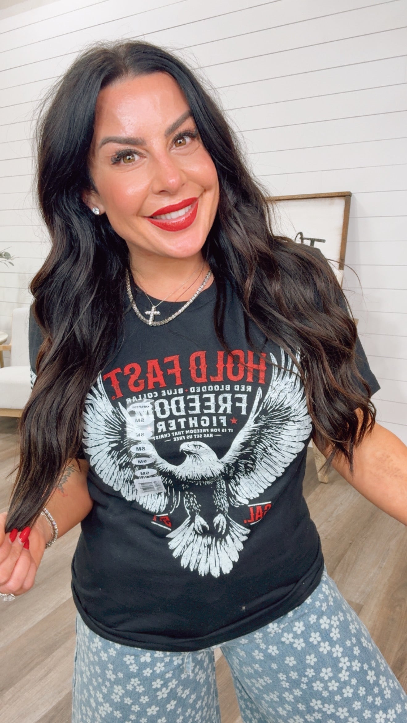 Hold Fast Freedom Graphic Top