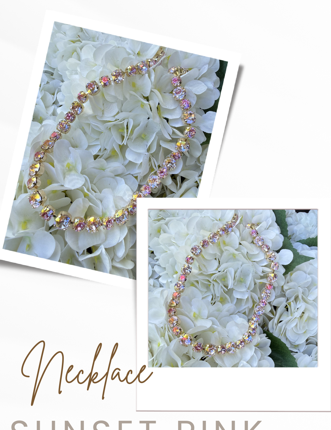 Diva Bling Crystal and Gold Necklace