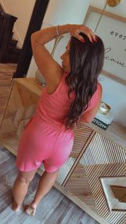 Pink Ultra Soft Scuba Tank Romper