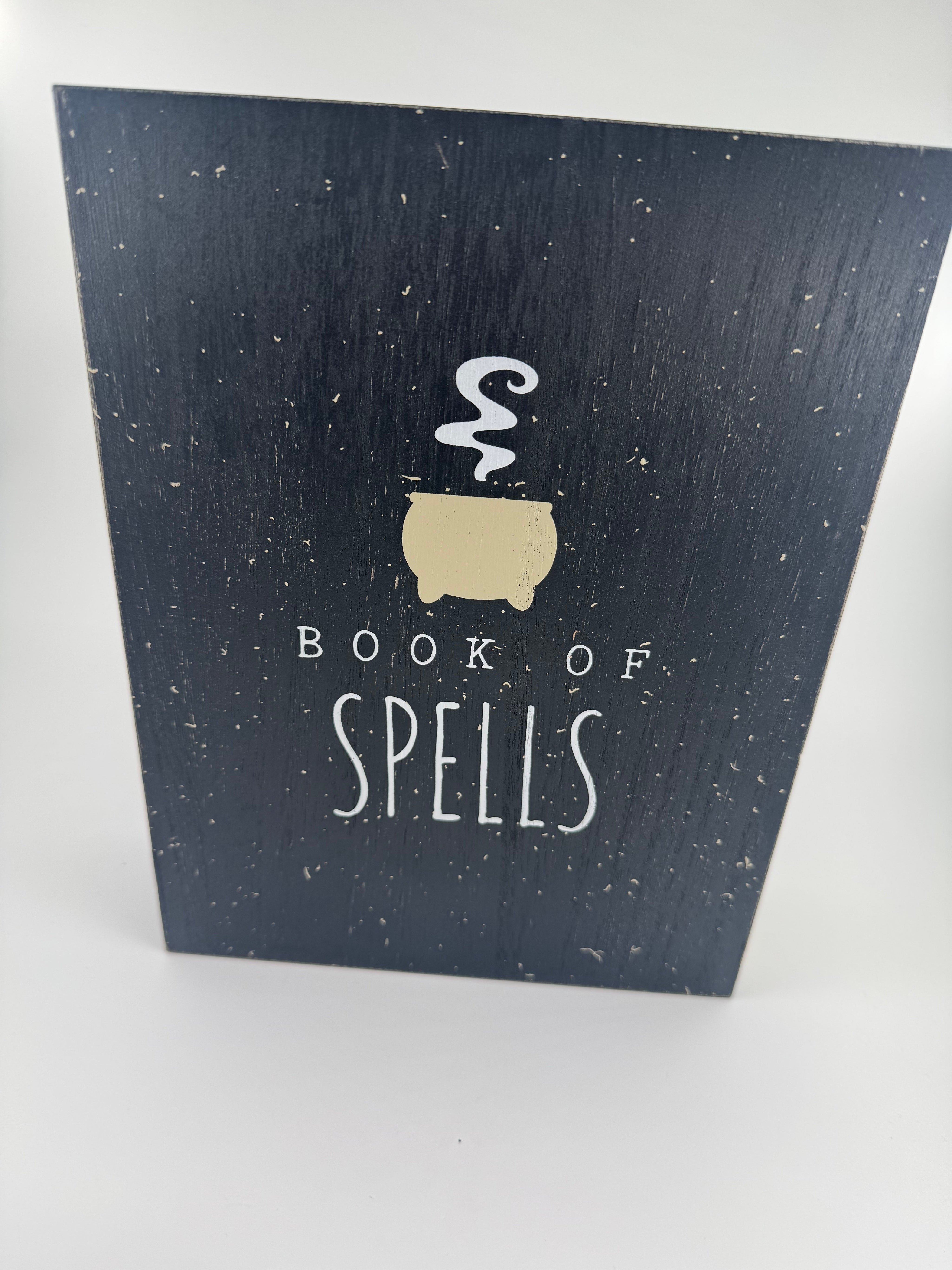 Hinged Wooden Spell Books Decor