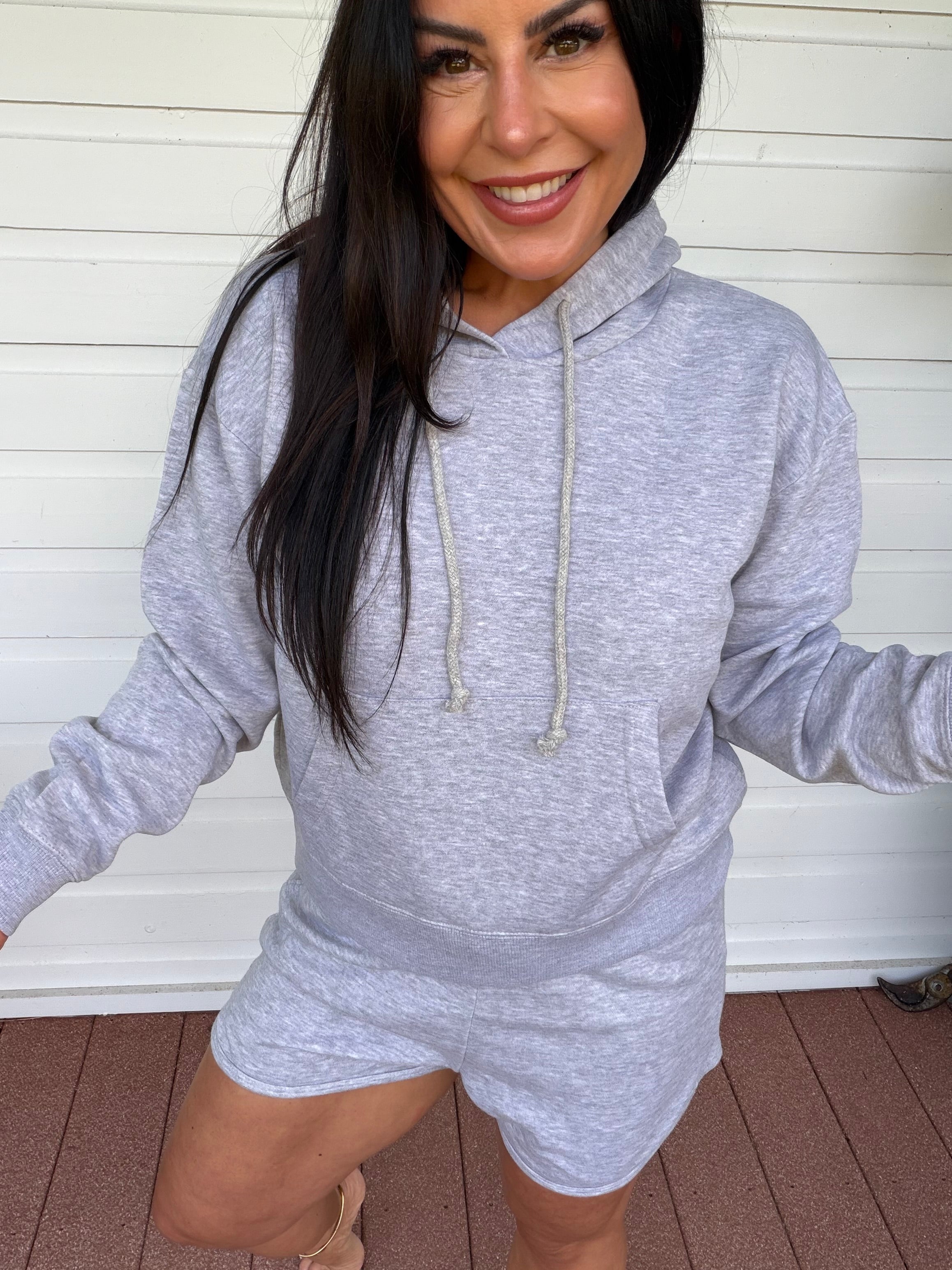 Heaven Soft Heathered Grey Hoodie