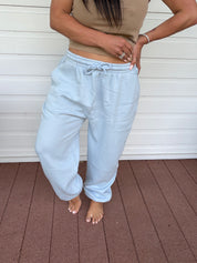 Ultra Soft Long Light Blue Joggers