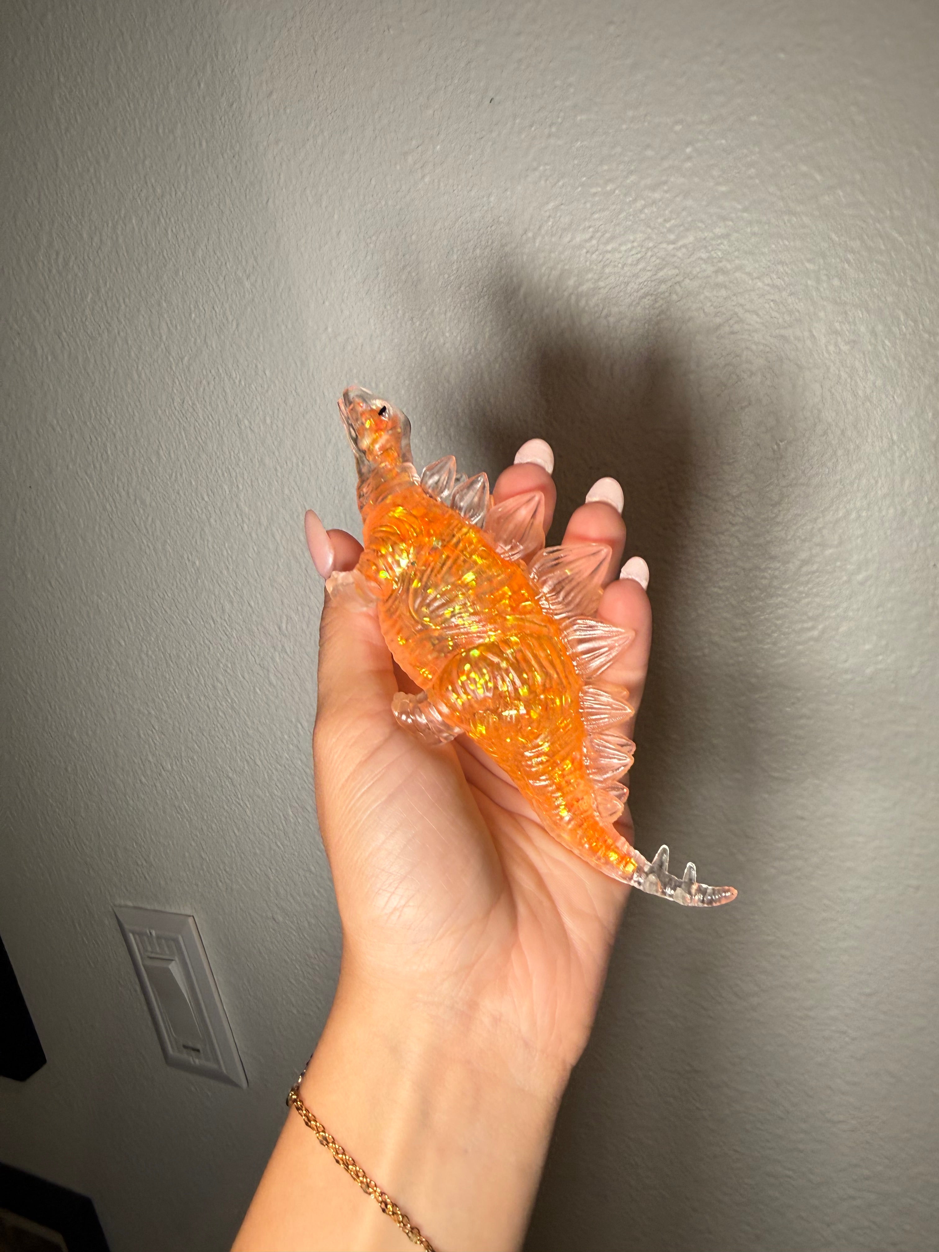 Orange Dinosaur Squishy