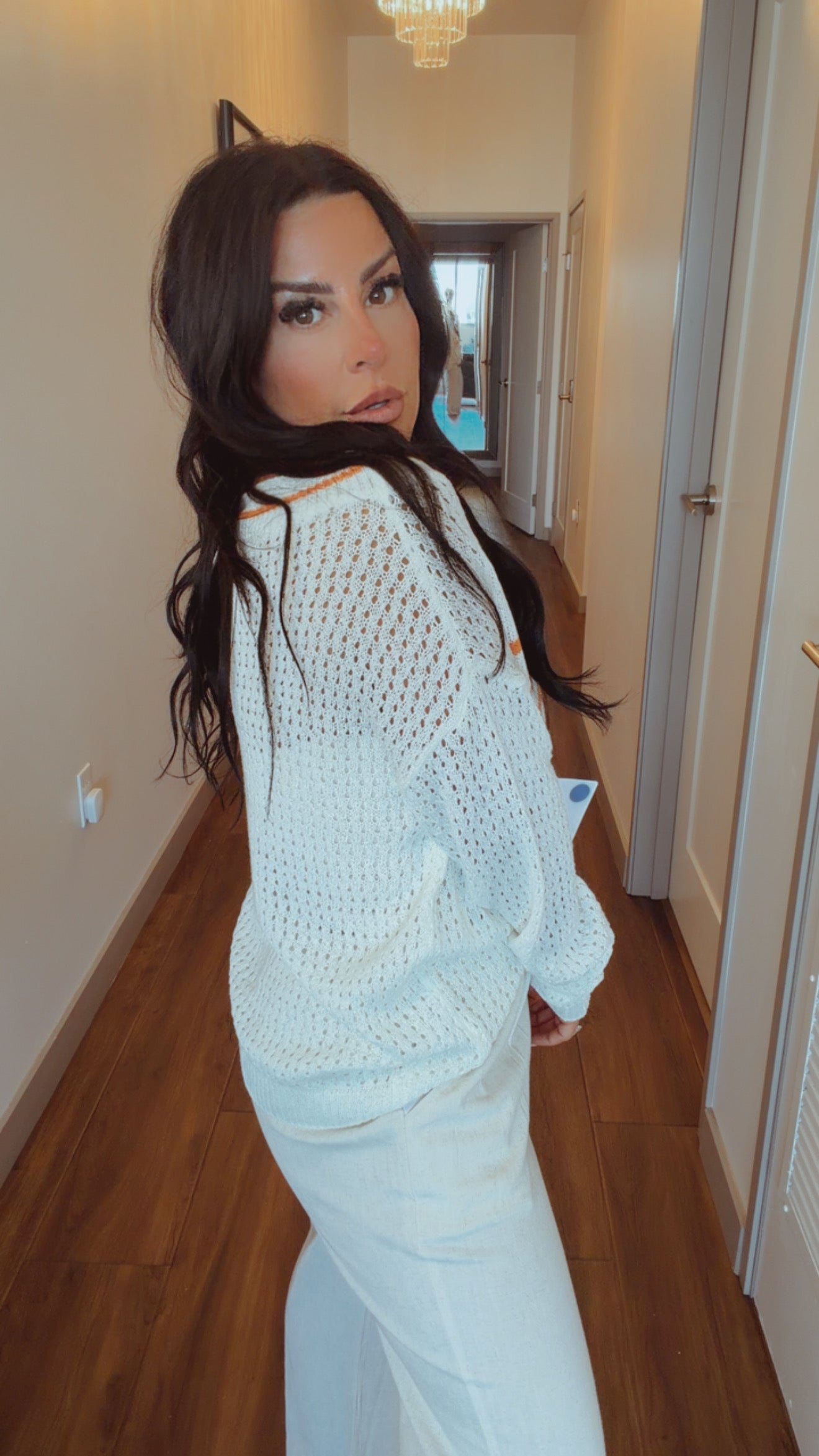 Sunkissed Knit Cream Sweater