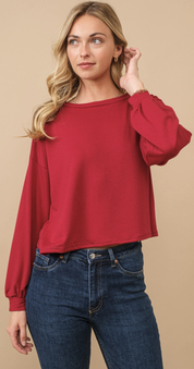 Cozy Co Ruby French Terry Pullover