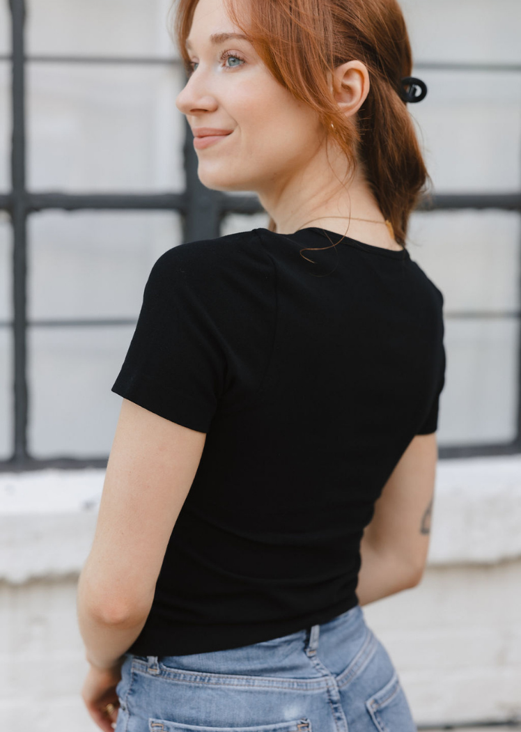 Short Sleeve Waist Length Top (DW)