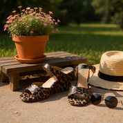 Corky XOXO Leopard Open Toe Heels