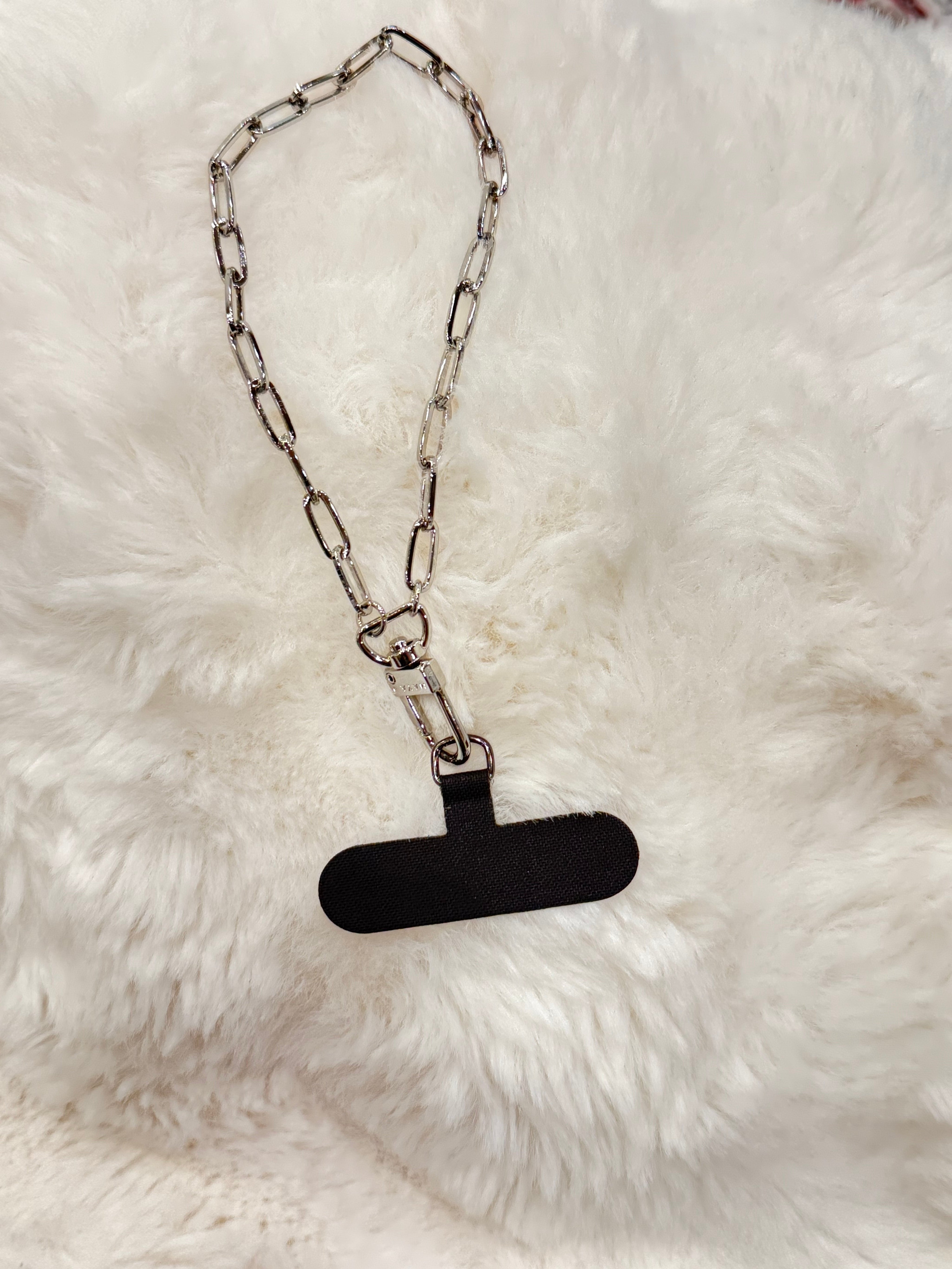 Silver Chain Link Phone Wristlet