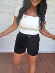 Black Diva Sparkle Dolly Shorts