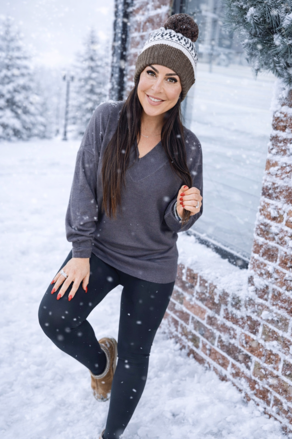 Charcoal Ultra Soft Cashmere Sweater Top