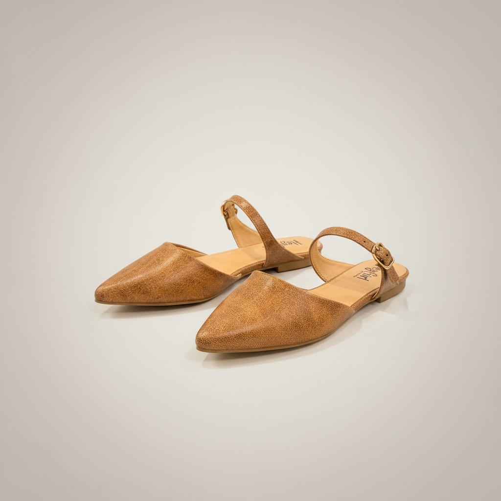 Corky Cognac Distressed Mules