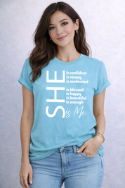 She is me T-shirt (Lagoon)