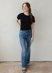 Short Sleeve Waist Length Top (DW)