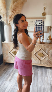 Cream and Brown  Striped One Shoulder Top