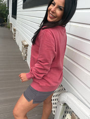 Barn Red Ultra Soft Loose Fit Crewneck
