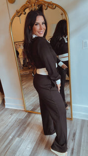 Chic Black And White Lounge Pants