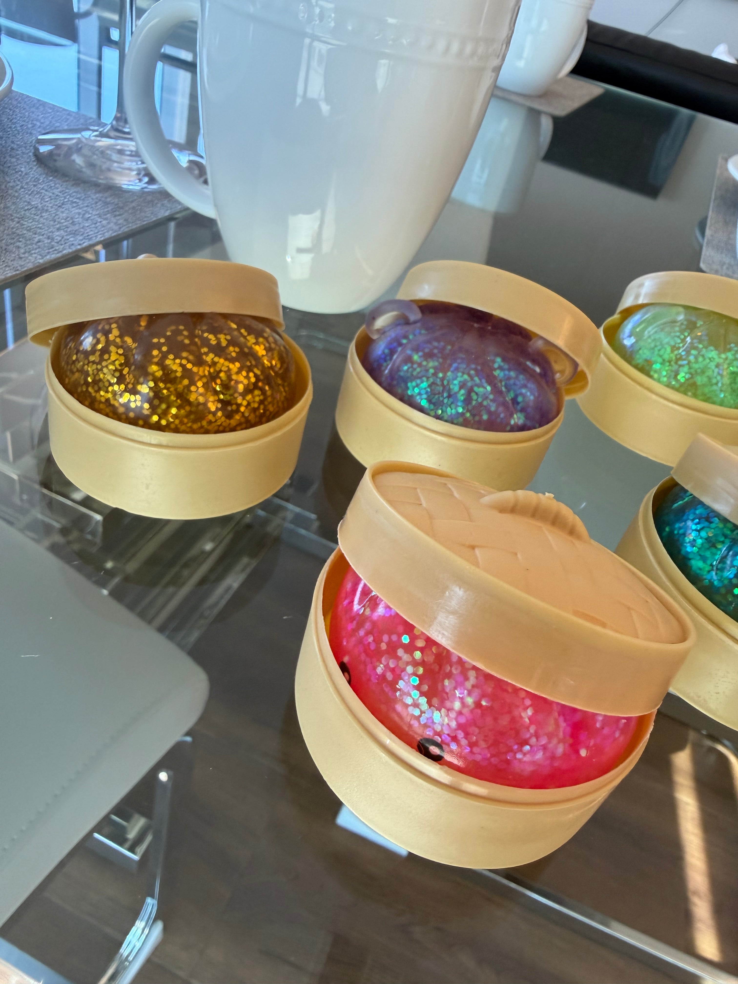 Mini Dumpling Glitter Squishy