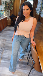 Judy Blue Medium Rise Tummy Control Vintage Wash Straight Leg Jeans
