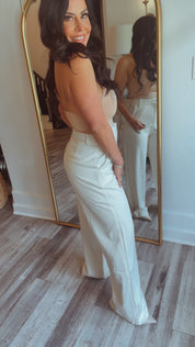 “THE MIRANDA” Cream Luxe Slacks
