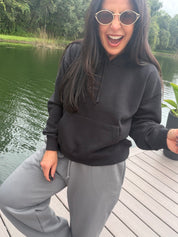 Heaven Soft Black Hoodie