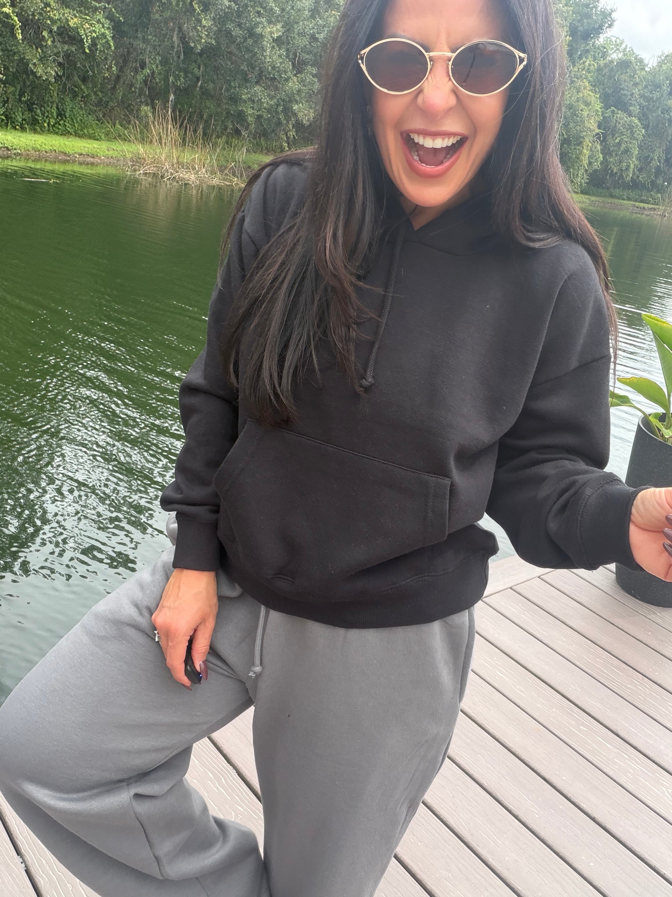 Heaven Soft Black Hoodie