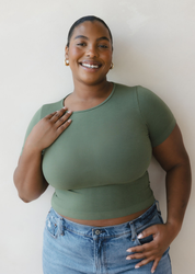 Short Sleeve Waist Length Top (DW)