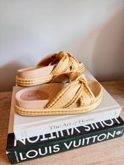 Mia Natural Knot Strap Sandals